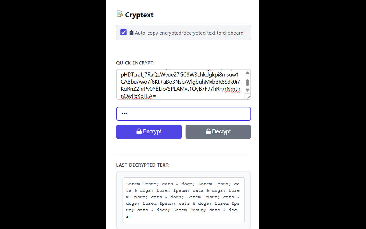 Cryptext